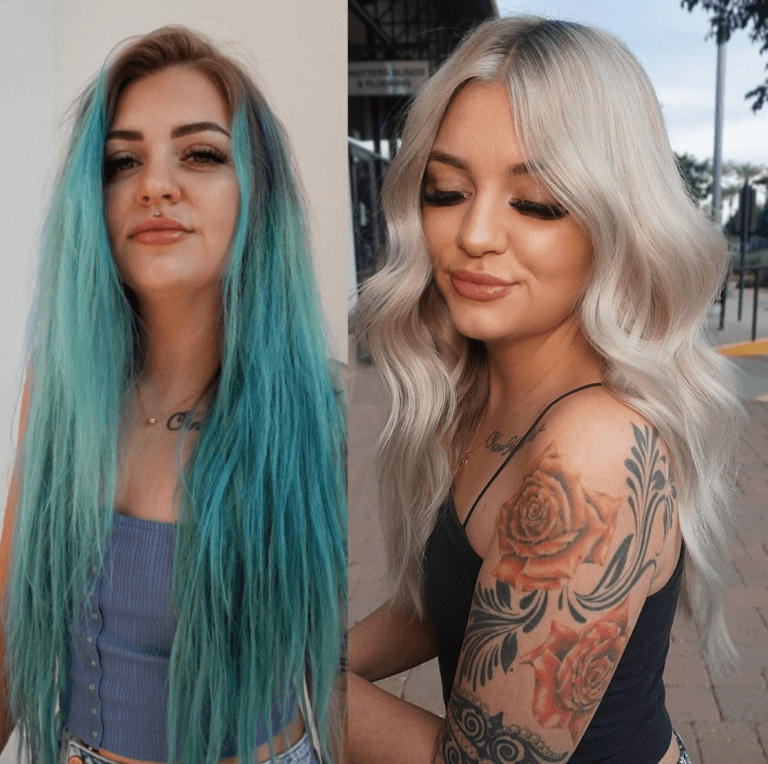 Color Transformation winner entry by hairstylist @theblondecurse for the 2022 #ONESHOT Hair Awards Hot Shot