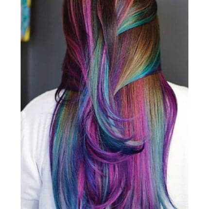 Rainbow winner entry by hairstylist @alix_maya for the 2016 #ONESHOT Hair Awards Hot Shot