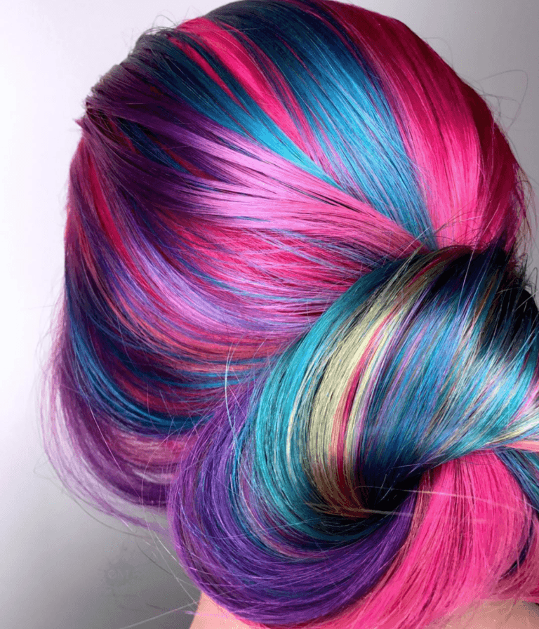 Student winner entry by hairstylist @eclecticmadness for the 2018 #ONESHOT Hair Awards Hot Shot
