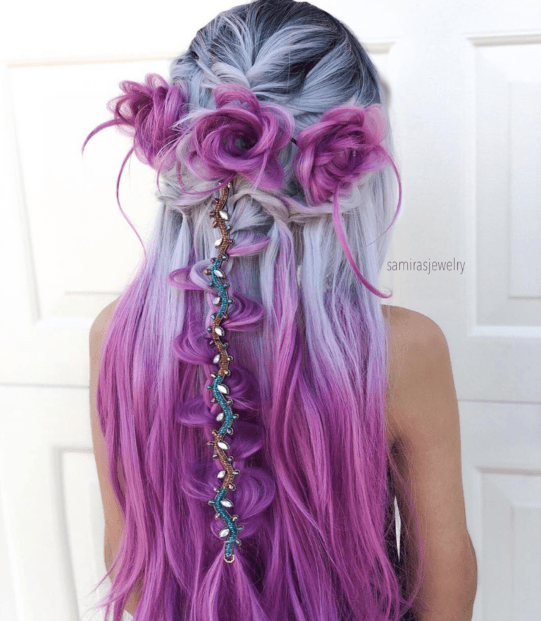 Festival Hair winner entry by hairstylist @samirasjewelry for the 2018 #ONESHOT Hair Awards Hot Shot