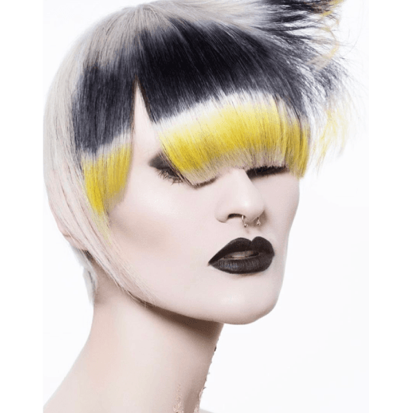 Creative Color Shot north american winner entry by hairstylist @leahfreeman1 for the 2017 #ONESHOT Hair Awards Big Shot