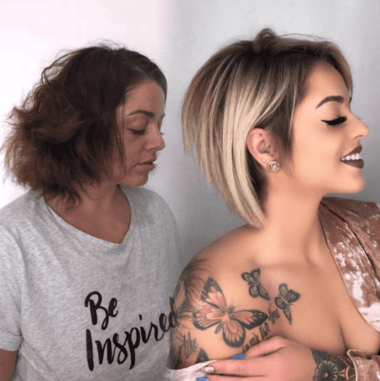 Overall Transformation winner entry by hairstylist @amburgerofhair for the 2018 #ONESHOT Hair Awards Hot Shot