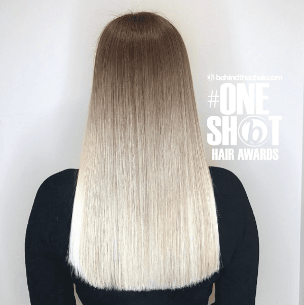 Ombré winner entry by hairstylist @sheffpavelstylist for the 2017 #ONESHOT Hair Awards Hot Shot