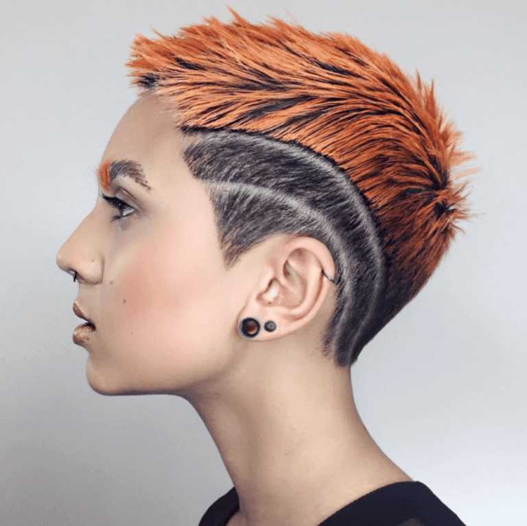 Short Haircut winner entry by hairstylist @vwhitmarshhair for the 2018 #ONESHOT Hair Awards Hot Shot