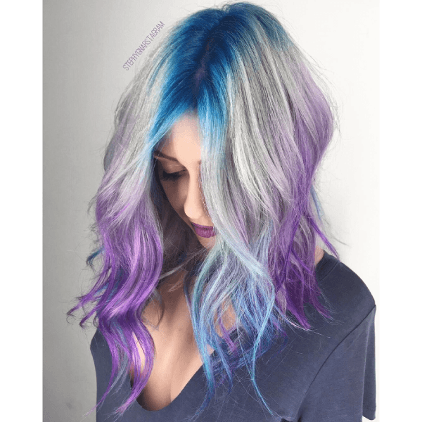 Unconventional Color winner entry by hairstylist @stephygnarstagram for the 2017 #ONESHOT Hair Awards Hot Shot