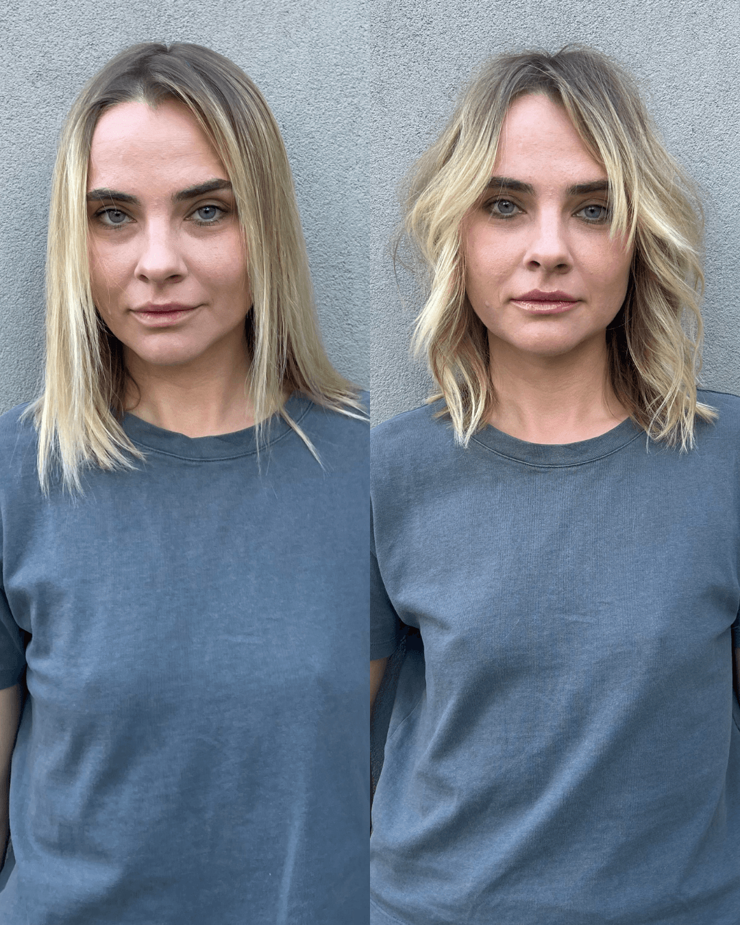 before and after haircut