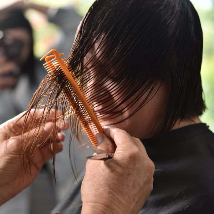 phillip wilson colorproof cutting textured bob fine haired thinning clients double comb technique
