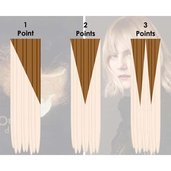 v balayage technique example | advanced balayage application technique