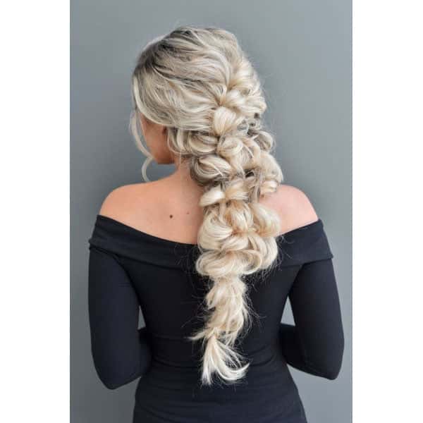 bridal bride bridal hair Pinterest long romantic cascading down 'do down-style alisha jared colorproof extensions