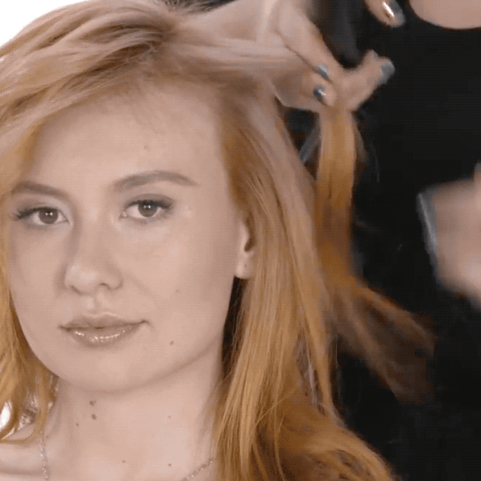 kadus professional jessicalizhair facebook live pastel rose gold copper pop of color beachy waves