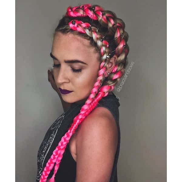 edgy braided festival braid festival hair braided video quickie amika braids embellishments