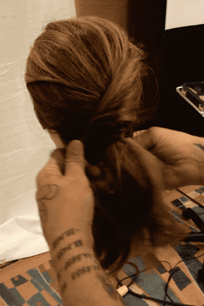 l'anza healing haircare matt swinney quickie video how-to ponytail styling steps