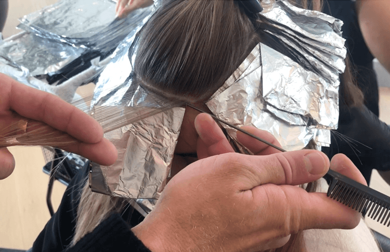 Justin Anderson Face Framing Highlights Money Piece Video Tutorial How-To