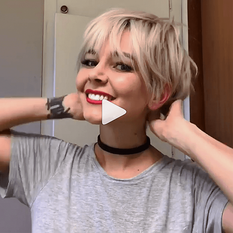 Briana Cisneros Pixie Haircut Short Hair Styling Instagram Video Tutorials