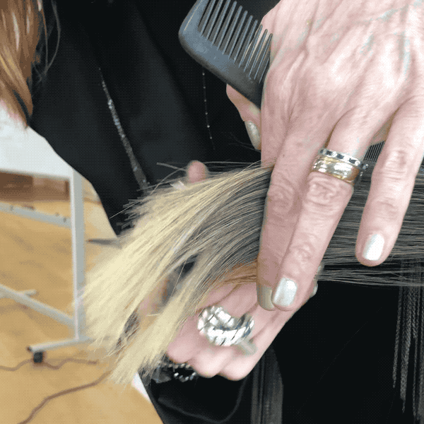 hair extensions, cutting, haircut, dry-cutting, texturizing