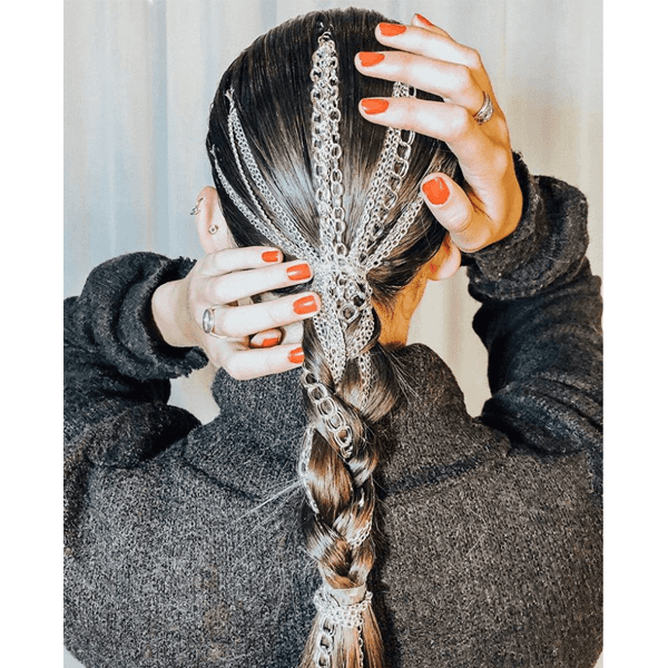 New York Fashion Week Hair Trend Accessories Justine Marjan Christian Siriano