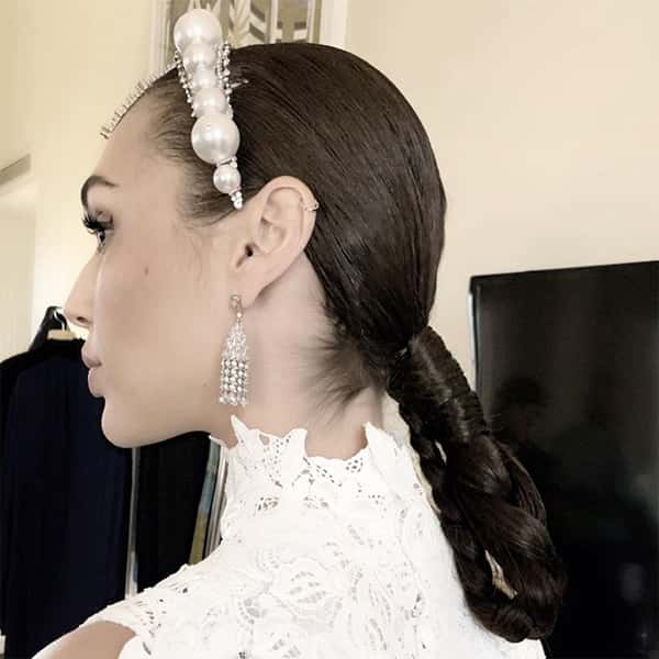 Gal Gadot 2019 Met Gala hair by Renato Campora with amika and Harry Josh Pro Tools