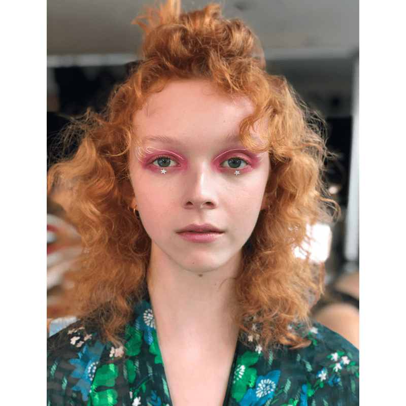 New York Fashion Week NYFW Makeup Trends Beauty Euphoria Makeup Eyeliner Glitter Neon Eye Inspiration