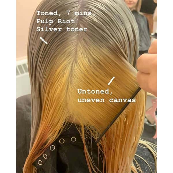 Kelly O'Leary-Woodford @hairbymisskellyo Knowing When To Pre-Tone Before Applying A Fashion Color