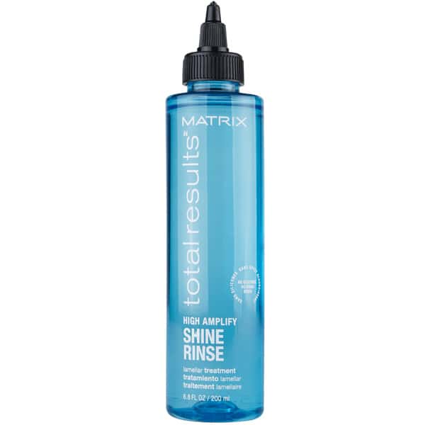 Matrix Total Results High Amplify Shine Rinse Water Like Weightless Formula Detangles Adds Shine