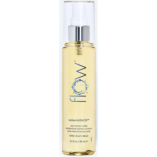 flow radiantARMOR Heat Protectant Spray Protection Shine Radiance Lightweight Body Damage Prevention