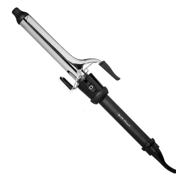 Sam Villa Signature Series Professional Curling Iron Stainless Steel Barrel Luminous Shine Waves Curls Styling