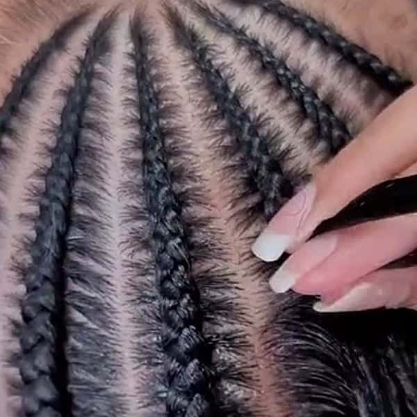 how to braid hair without hairs sticking poking out keeping tension and keeping braids tight @queenofthesouth512 pati plymire ask a btc expert