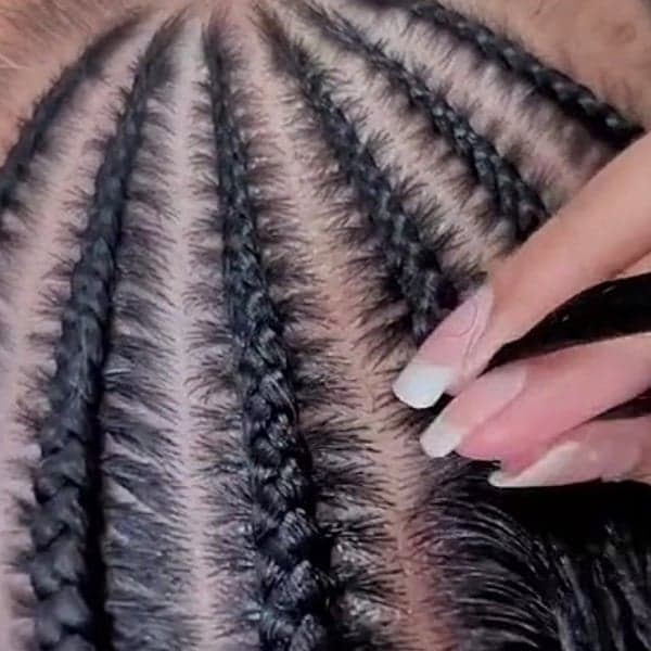 how to braid hair without hairs sticking poking out keeping tension and keeping braids tight @queenofthesouth512 pati plymire ask a btc expert