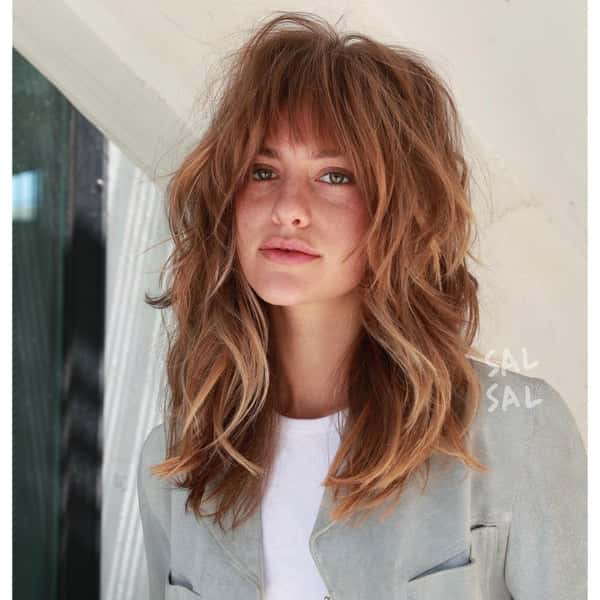 fall 2021 haircut layered shag haircut fringe