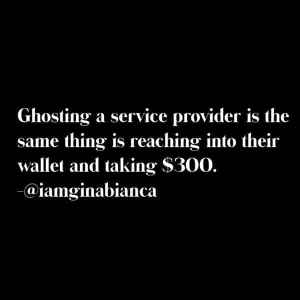 rusk gina bianca bookings business and no show cancellation policy changes to make to improve your salon business