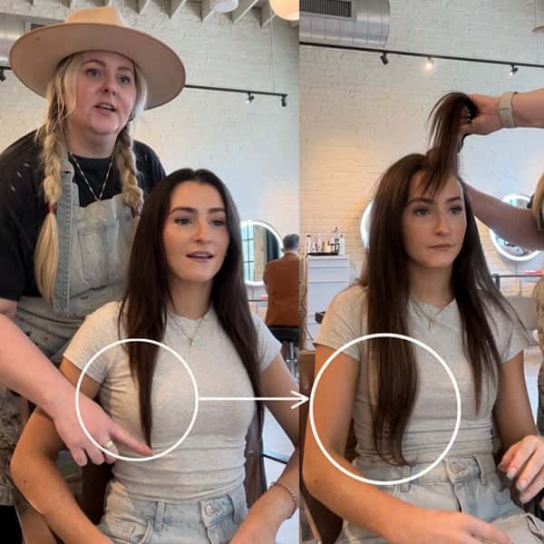 Natalie Ruzgis hotheads hair extensions consultation transformation