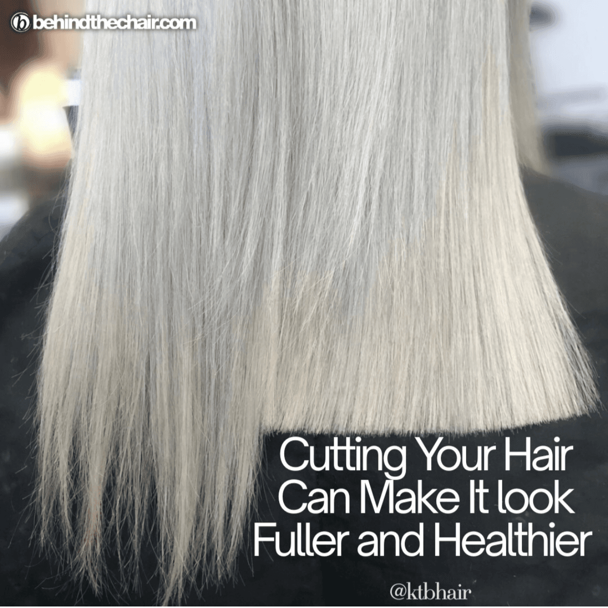cutting your hair can make it look fuller and healthier @ktbhair