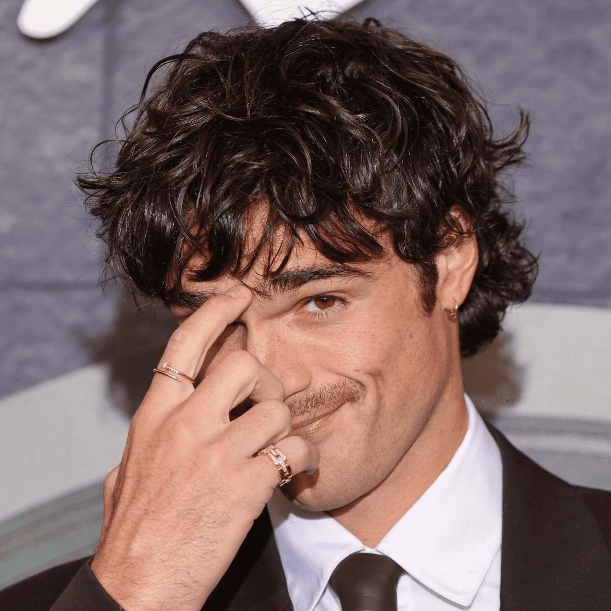 men's fringe on Jacob Elordi