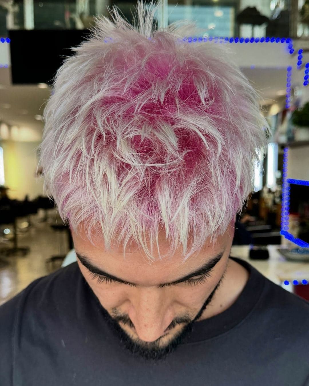 Men's Color winner entry by hairstylist @hairbyjohnny for the 2024 #ONESHOT Hair Awards Hot Shot