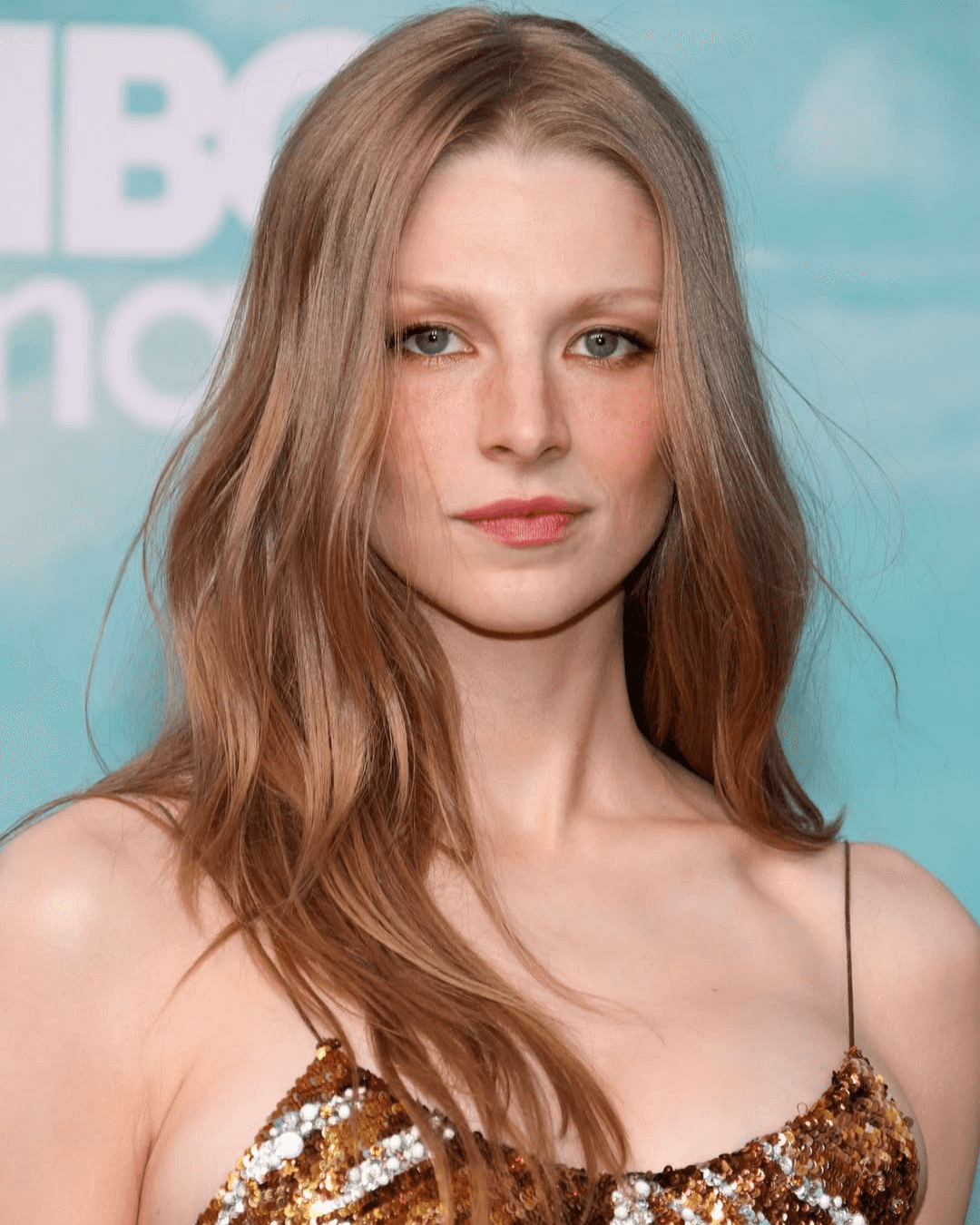 strawberry beige long hair with soft texture on Hunter Schafer Photo Credit Instagram via @rena.calhoun