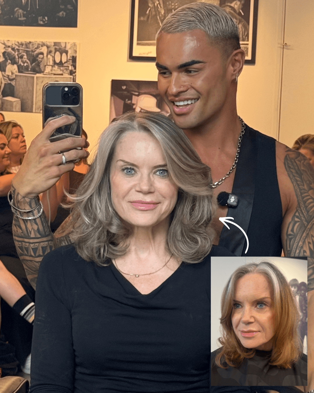 kaine and client before and after Photo courtesy of Kaine Vakai (@kainevakaihair) (1)