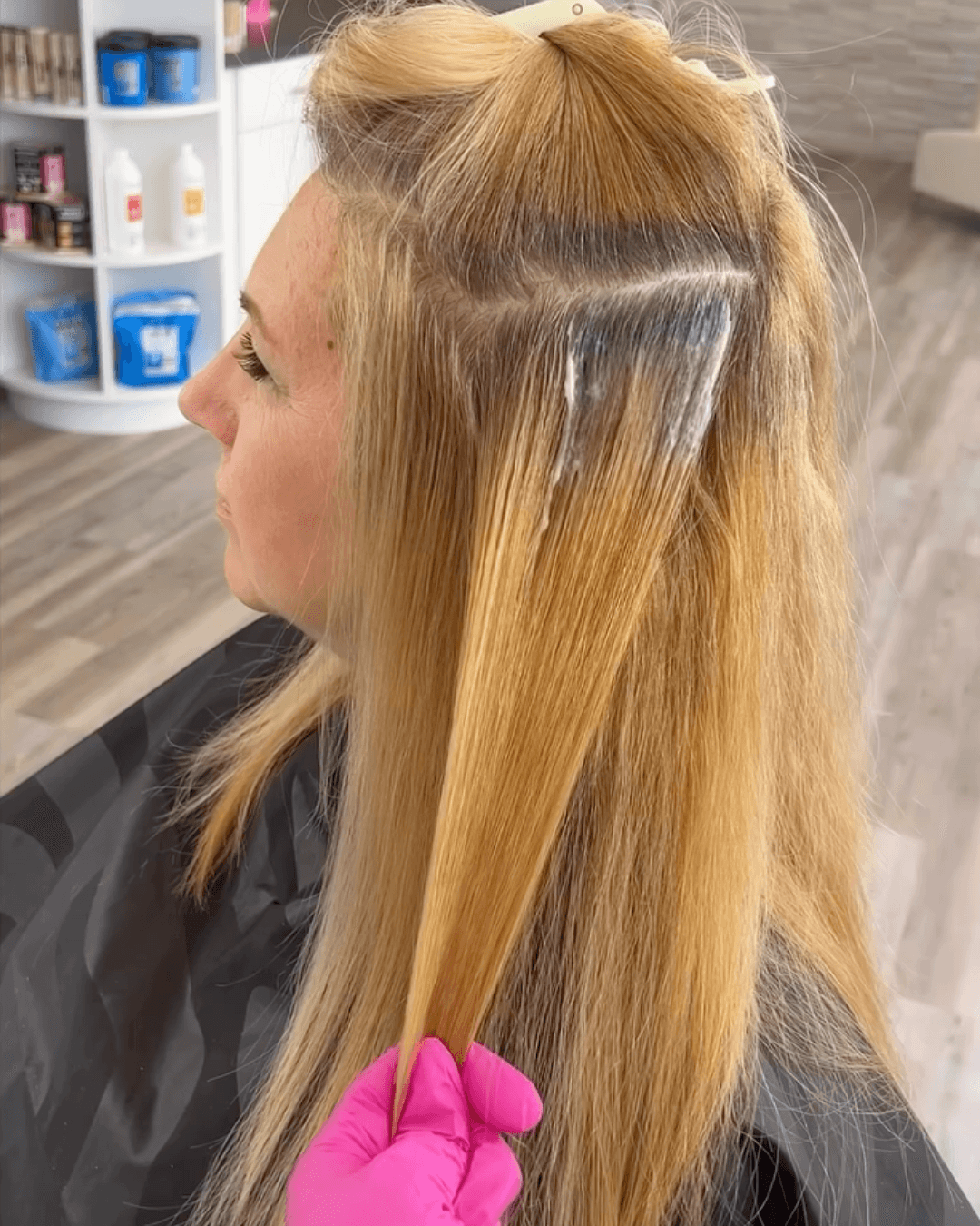 shades alk at grown out root Photo Credit Instagram via @paintedhair