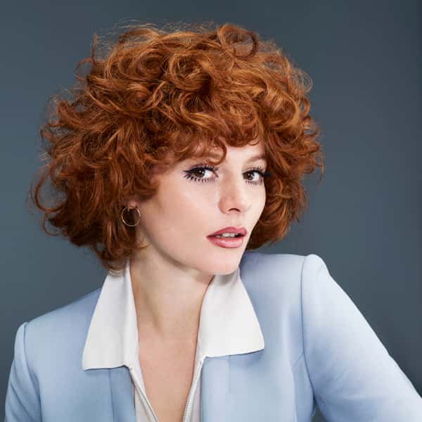 moroccanoil barrel curl pin curl curly hair red hair