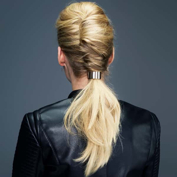 moroccanoil french twist pony tail