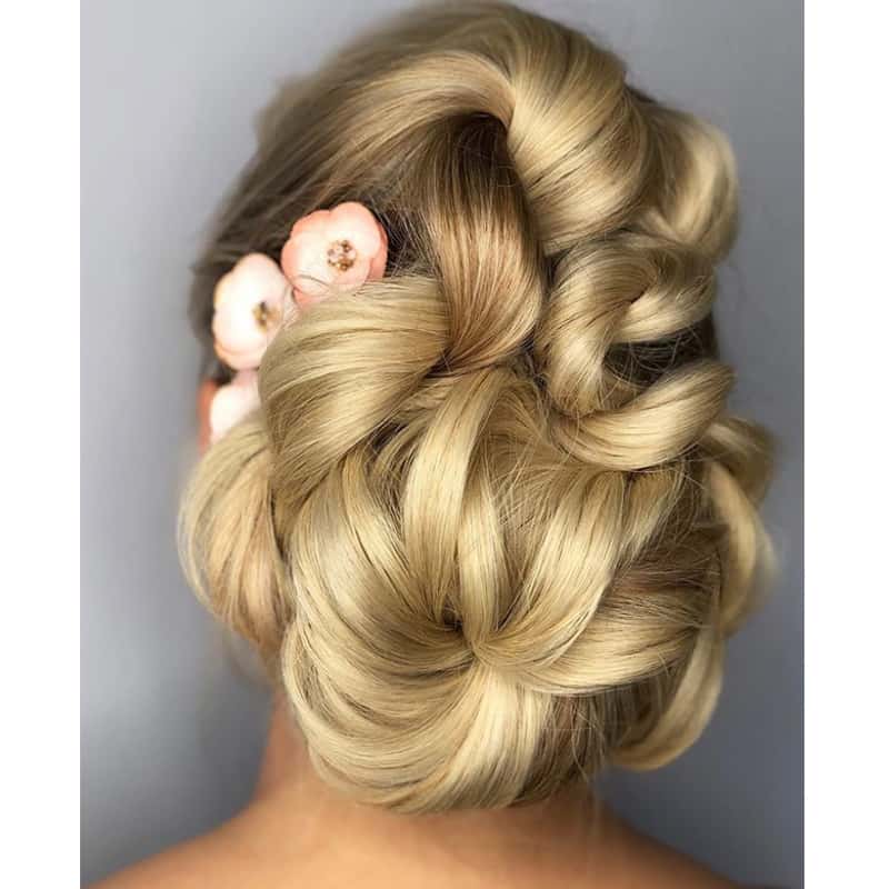 Kenra Professional Bridal Rope Braid Chignon Annette Waligora @annette_updo_artist Styling Steps