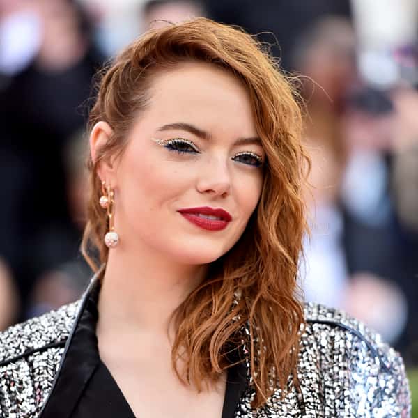 Emma Stone 2019 Met Gala hair by Mara Roszak Biolage