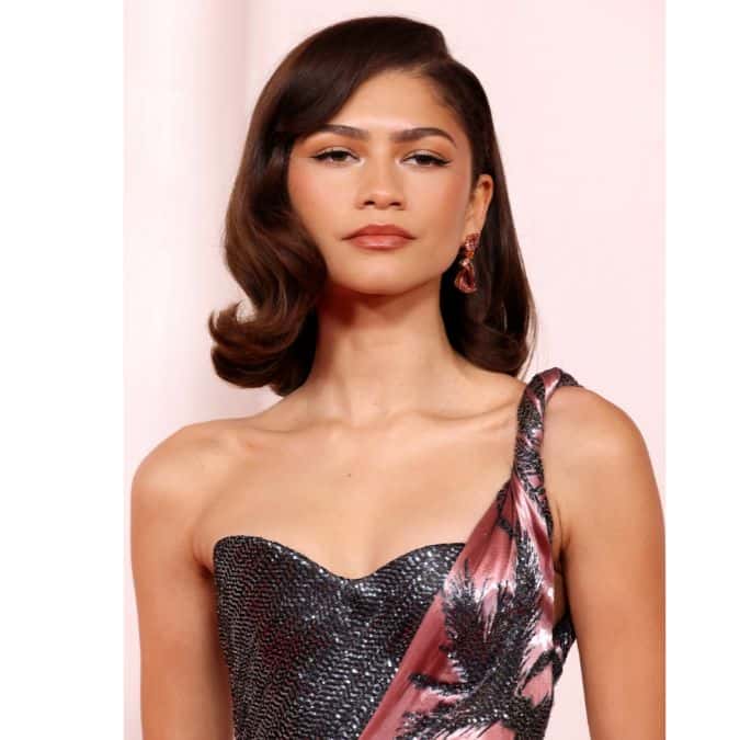 Da'Vine Joy Randolph oscars 2024 winner list red carpet blonde hair blue dress