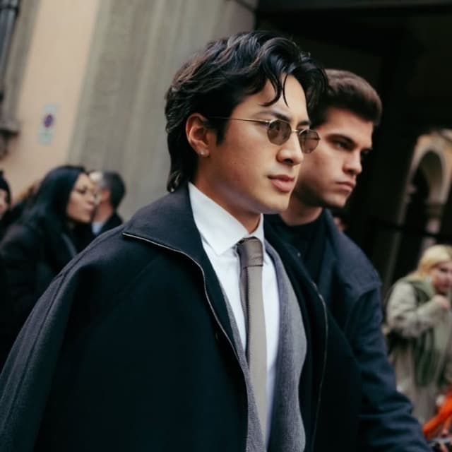 Hudson Mullet GTL - Hudson Williams’ Textured Mullet at Giorgio Armani7