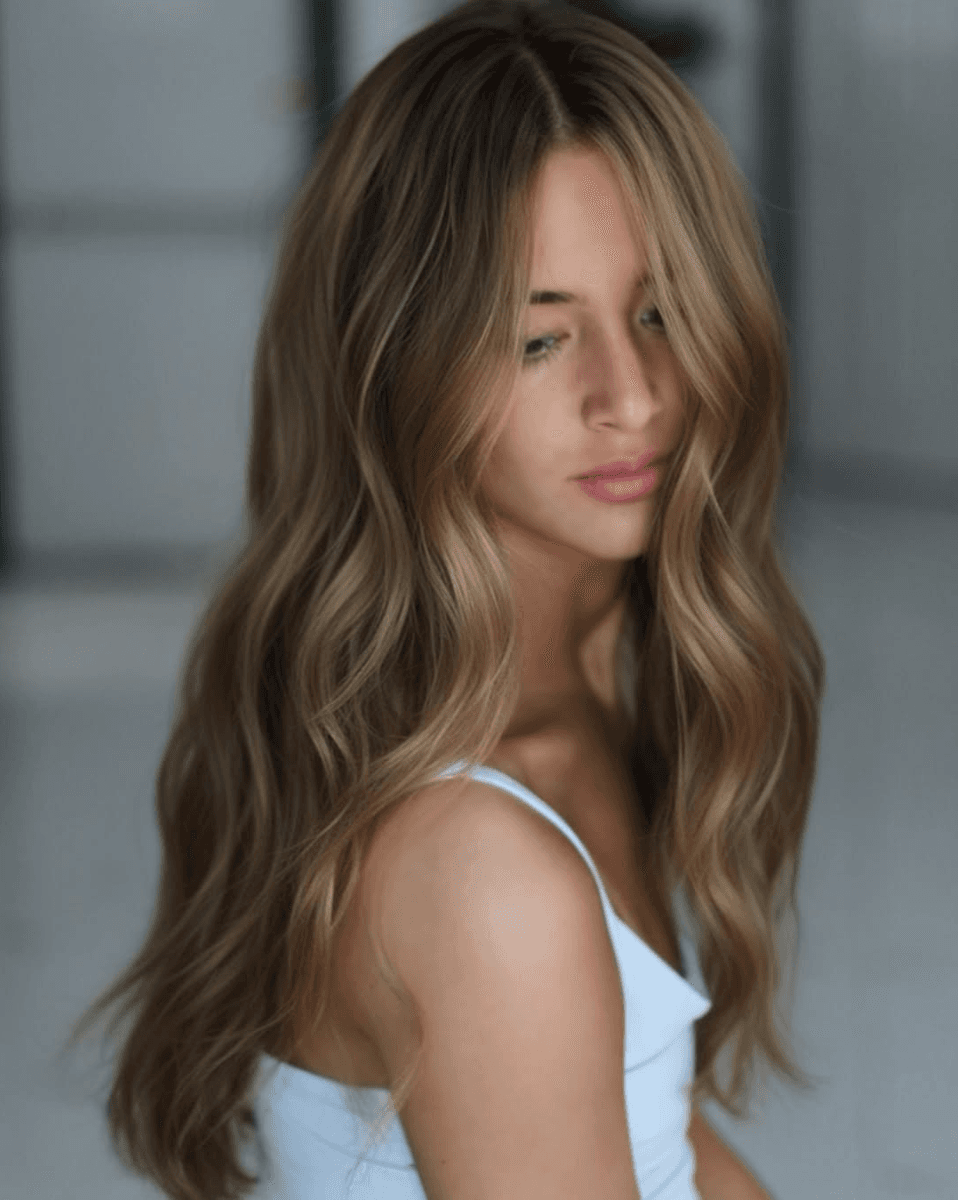 luminous brown butter blonde hair