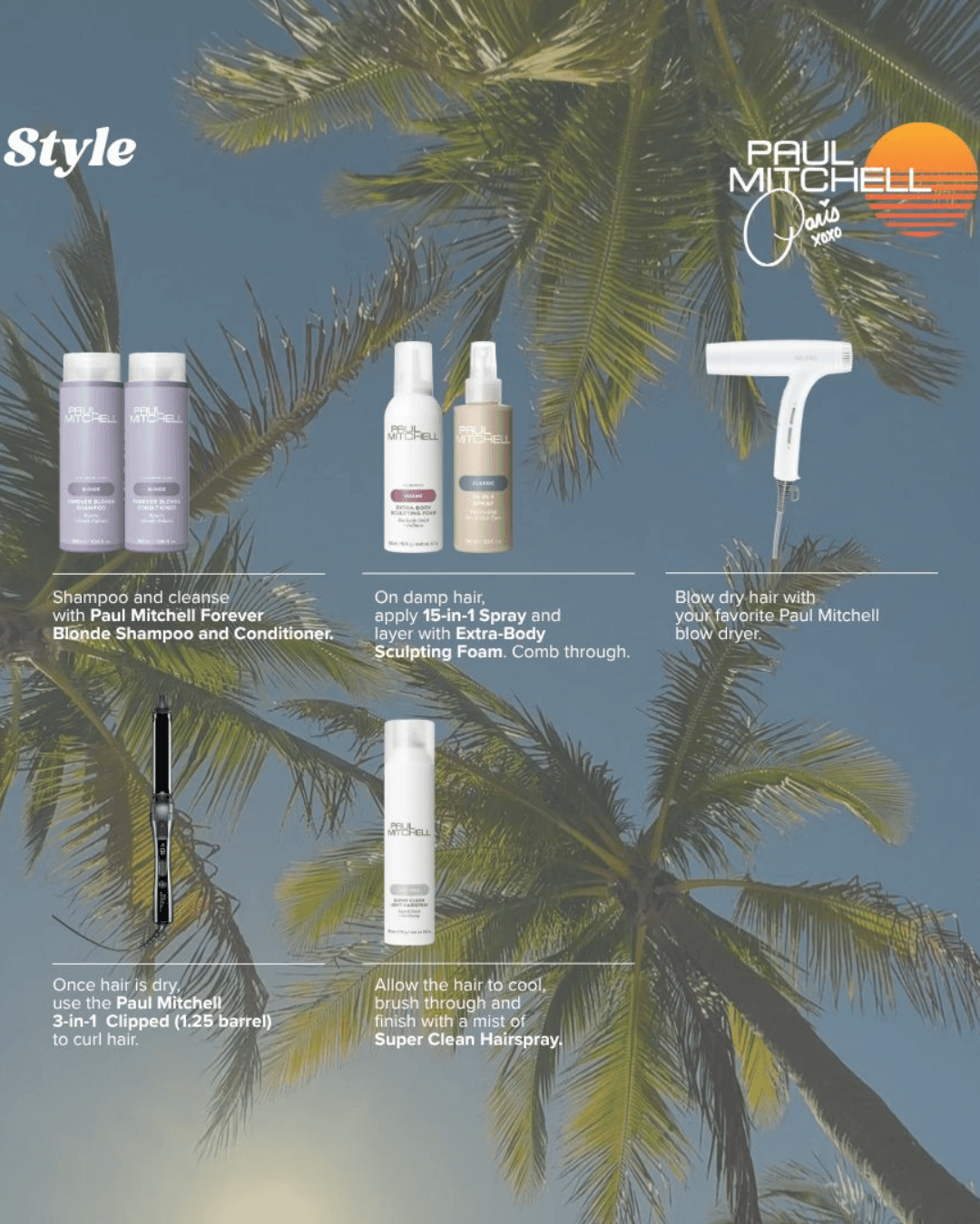 JPMS paris blonde look products