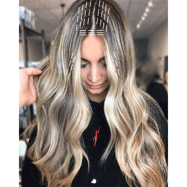 balayage, blonde, long hair