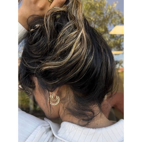 how to achieve ponylights highlights that are visibly when clients wear their hair up brighten the hairline in less than 20 foils partial mirella manelli kenra professional simply blonde