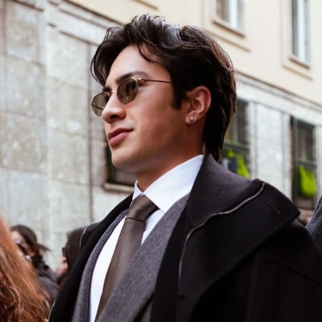 Hudson Mullet GTL - Hudson Williams’ Textured Mullet at Giorgio Armani