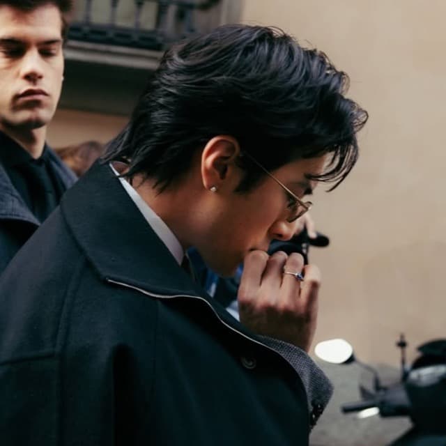 Hudson Mullet GTL - Hudson Williams’ Textured Mullet at Giorgio Armani3