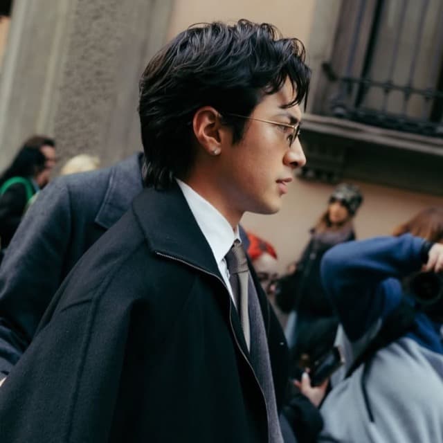 Hudson Mullet GTL - Hudson Williams’ Textured Mullet at Giorgio Armani8